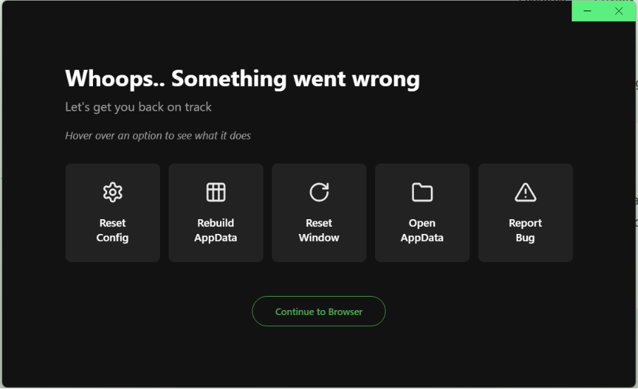Recovery Mode Menu